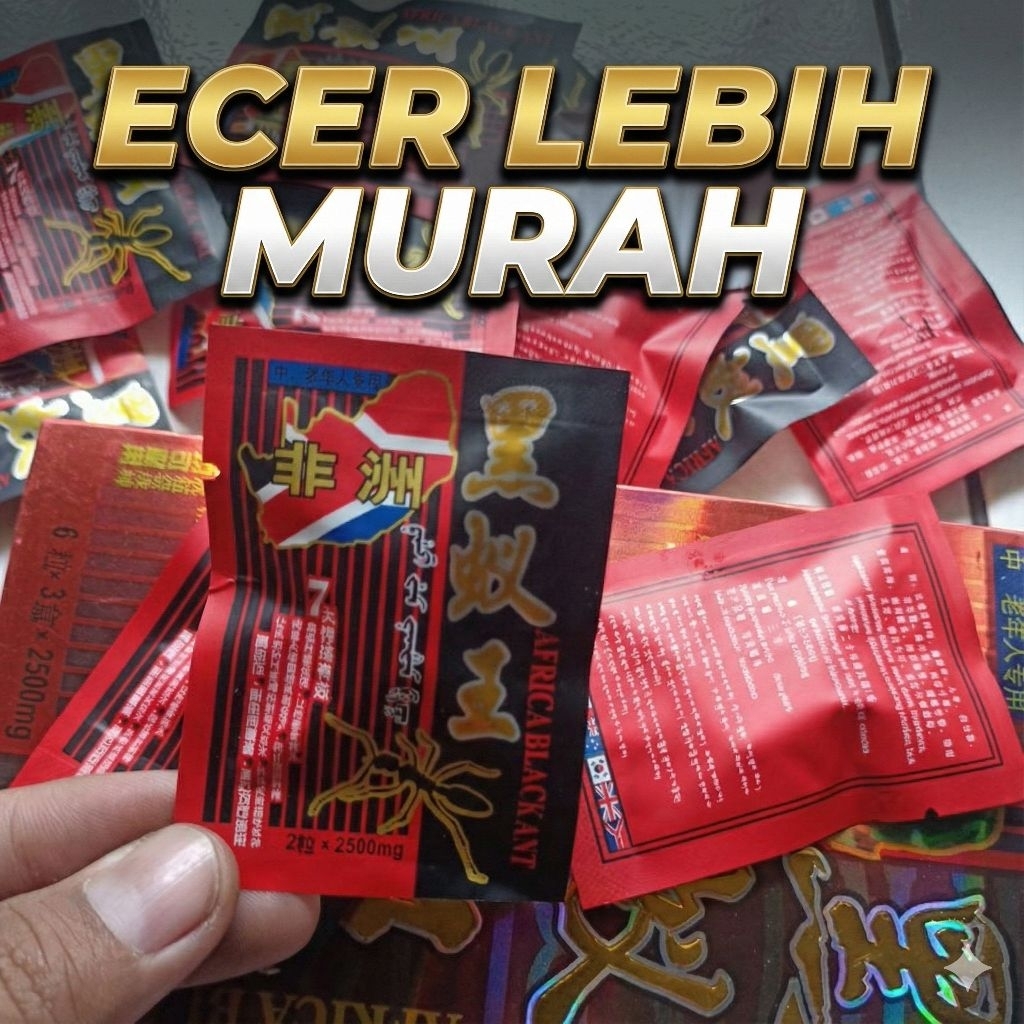 Promo Murah Semut Hitam Afrika langsung sobek 9 [Kacang Pedas]