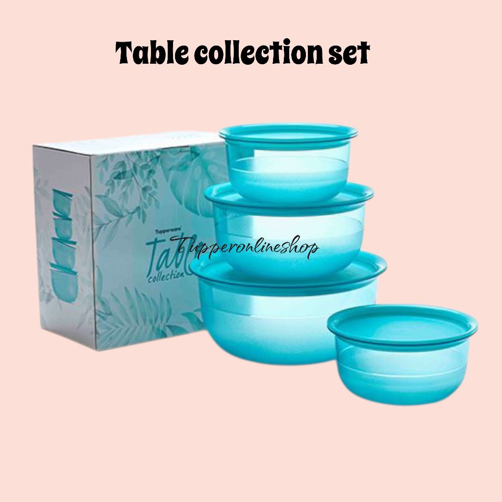 Table collection tupperware tosca / mangkuk kristal tupperware