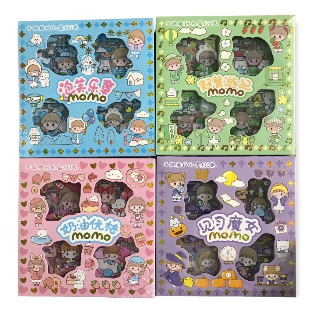 100 Pcs Stiker Sanrio/Stiker Box Random