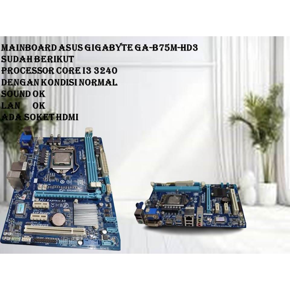 MAINBOARD GIGABYTE GA-B75M-HD3