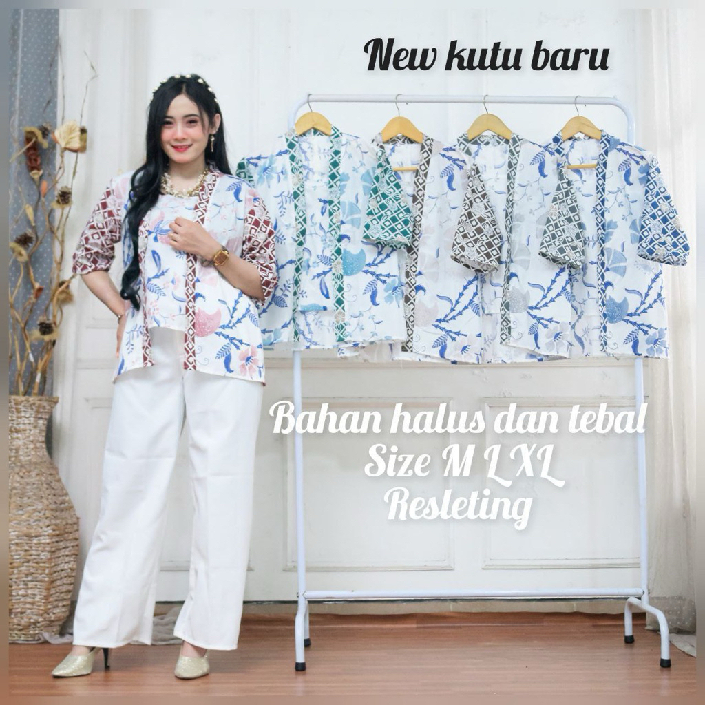 BLOUSE KUTU BARU - BATIK KEBAYA MODERN MODEL KUTU BARU