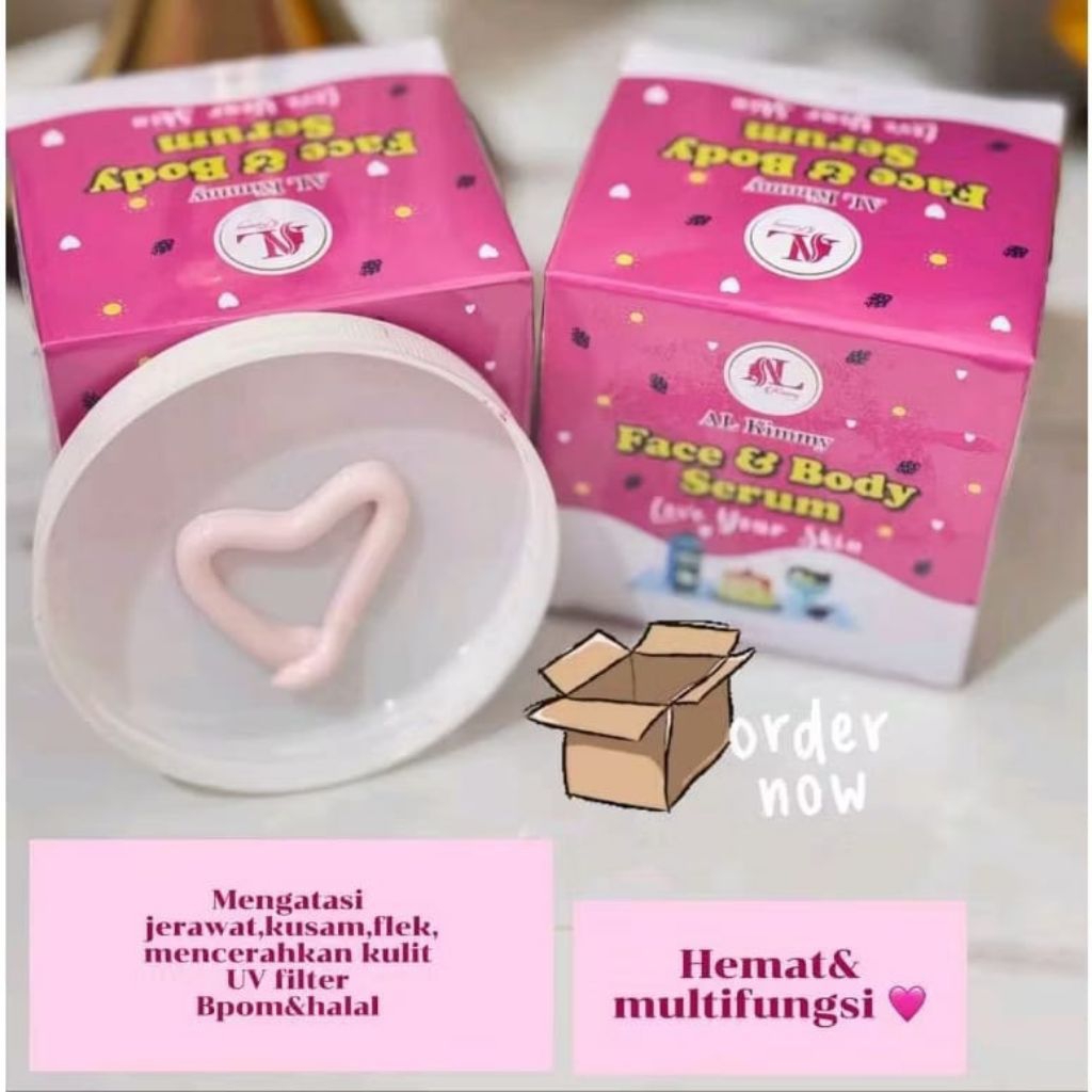 AL Kimmy Beauty Face & Body Serum Love Your Skin 250gr | Mencerahkan kulit wajah & badan