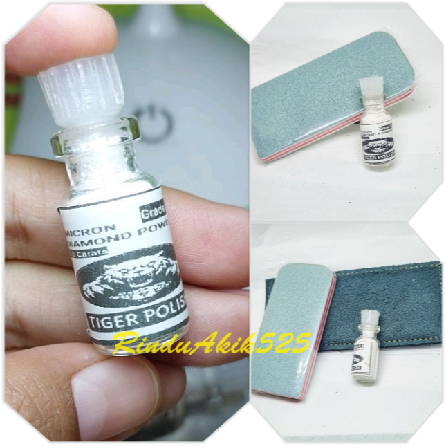 Paket peng kilap batu akik spartax polos dan kain poles kulit murah serbuk intan