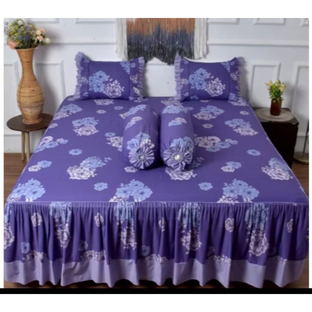 Sprei Rumbai Pengantin Katun Lokal Motif Lantana by Katun Esra