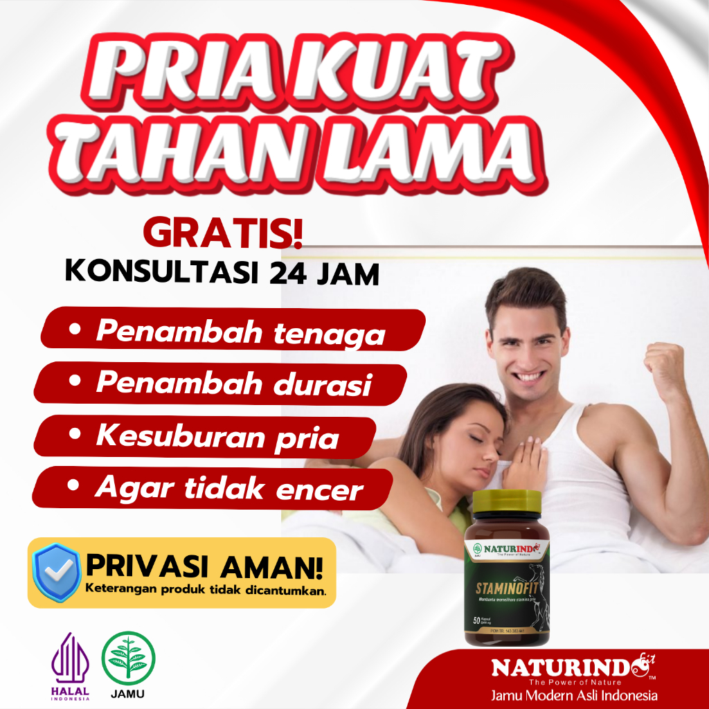 Staminofit Naturindo Suplemen Pria Dewasa Membantu Memelihara Stamina Pria