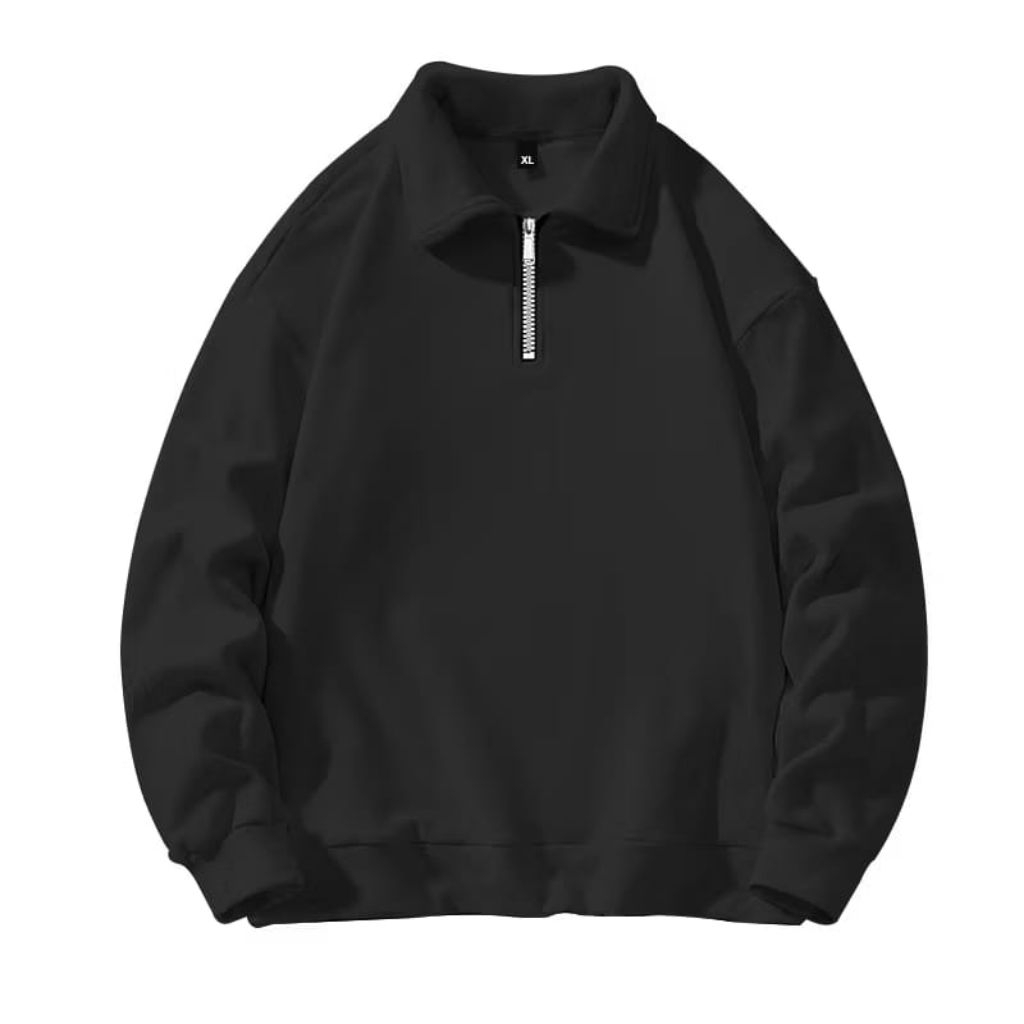 sweater hal zipper anak polos