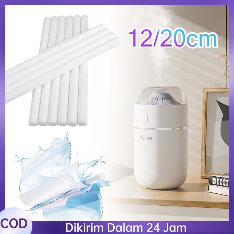 10pcs Stik Kapas Humidifier 12/20cm Kapas Filter Diffuser Kapas Murni Filter Kapas Humidifier