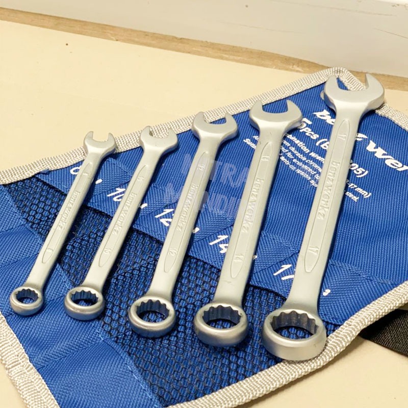 BENZ Kunci Ring Pas 8-17mm set 5pcs Chrome Vanadium Steel