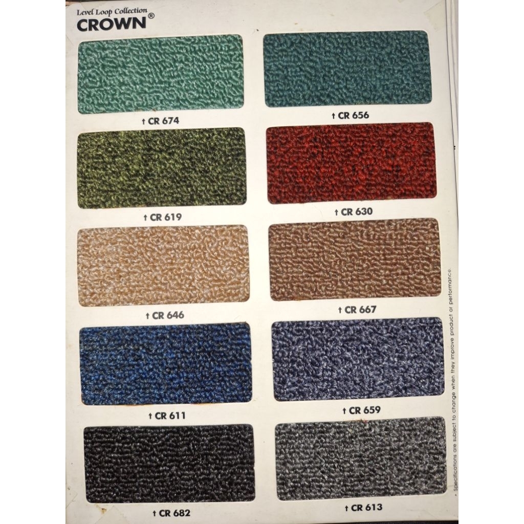 Karpet Crown polos meteran