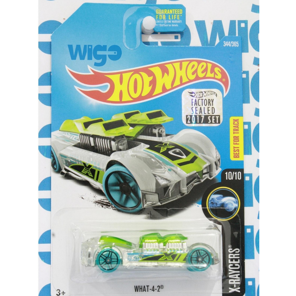 Hot Wheels What-4-2 Best for Track hijau Factory Sealed 2017 US Card