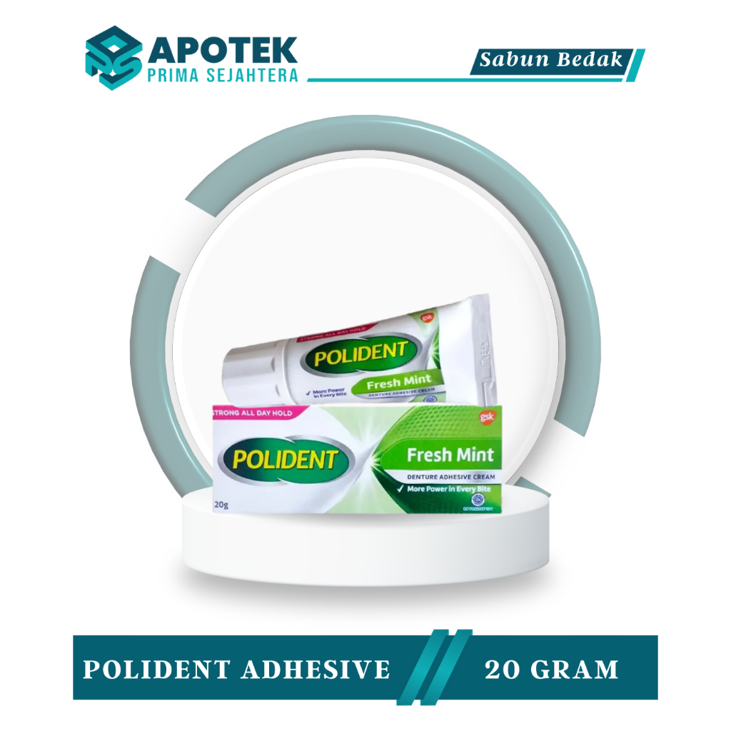 Polident Perekat Gigi Palsu - Perekat Gigi Palsu