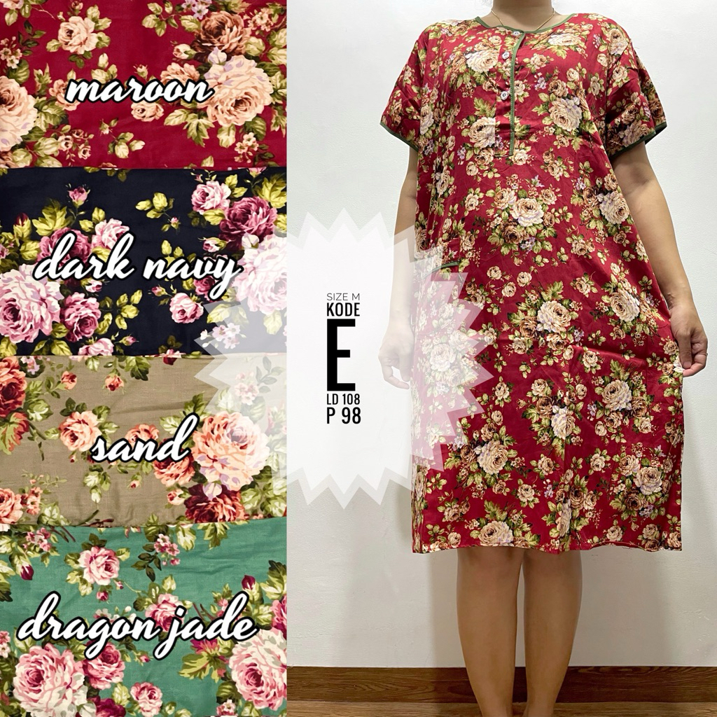 Daster katun jepang sabata SIZE M pretty girl busui bumil friendly