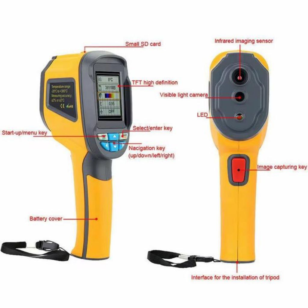 Thermal Camera HT02 HTI Imager Infrared Thermometer HT 02 HT-02 Gun