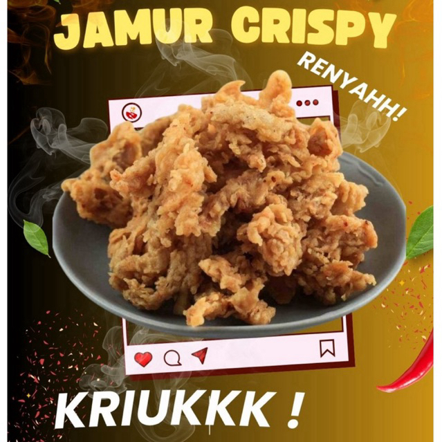 Jamur Crispy Original Renyah Gurih | Snack Jamur Goreng Kekinian