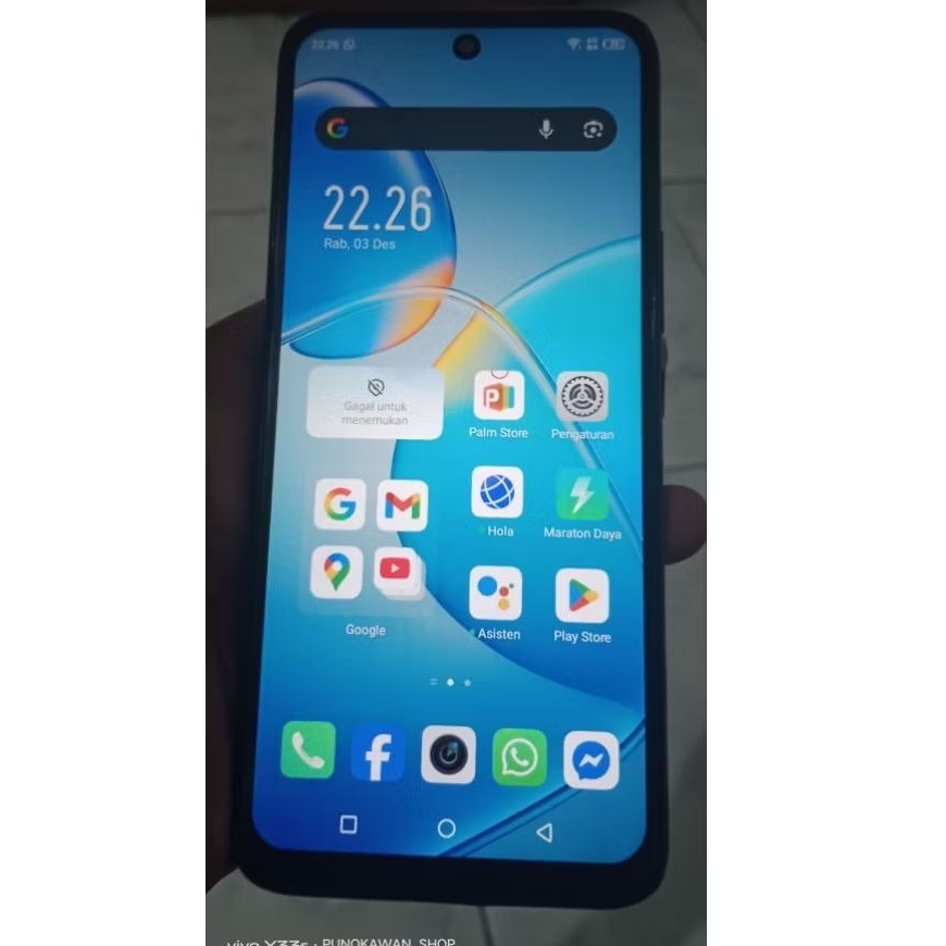 INFINIX HOT 12 PLAY RAM 4+3/128 HP CHARGER+SOFTCASE