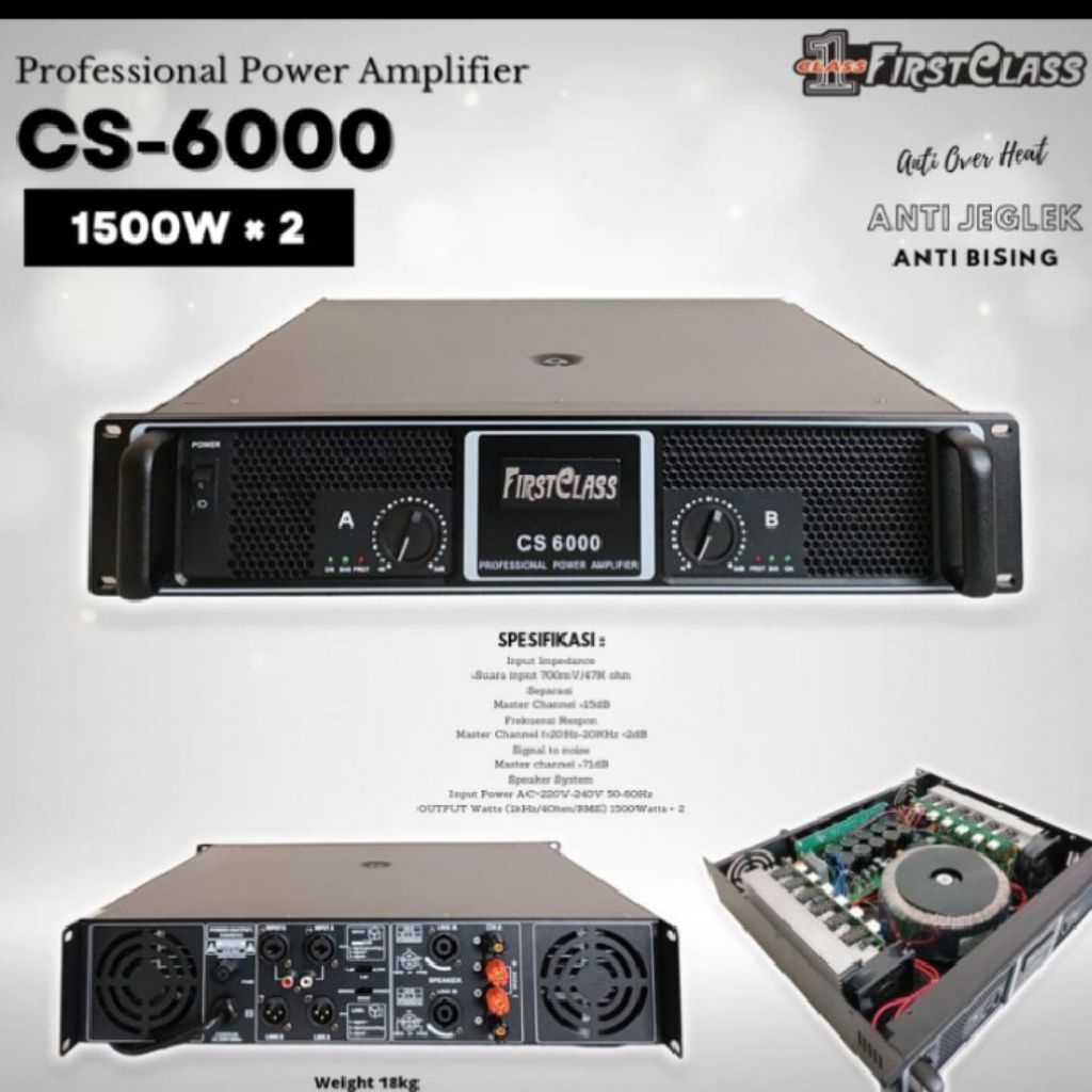 Power amplifier Firstclass cs6000 original 2channel cs 6000