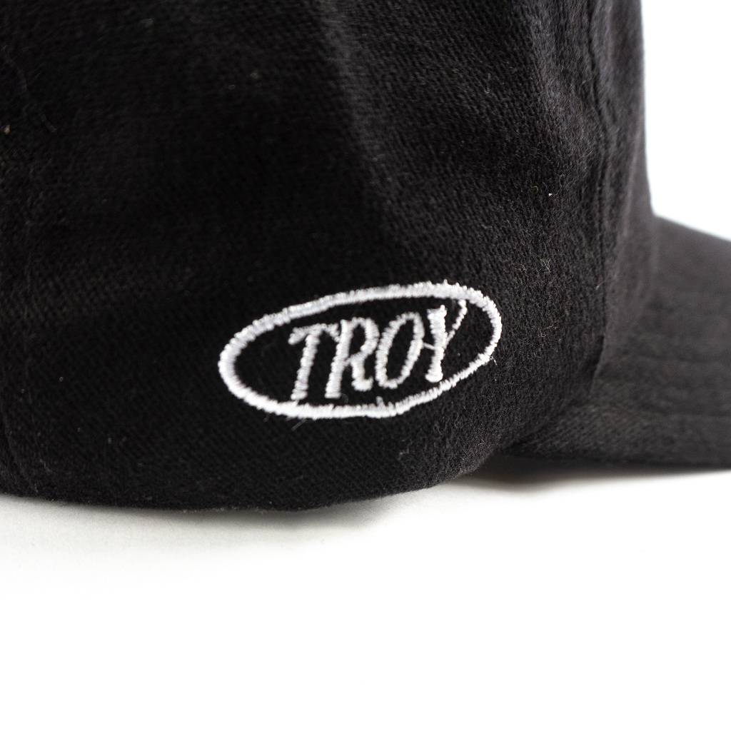 [Free Box] Troy Company Baseball Polo Cap Black Primitive - Topi Polo Baseball Hitam BC 3460