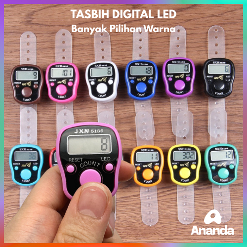Tasbih Digital LED Tasbih Jari Digital Zikir Cincin Premium