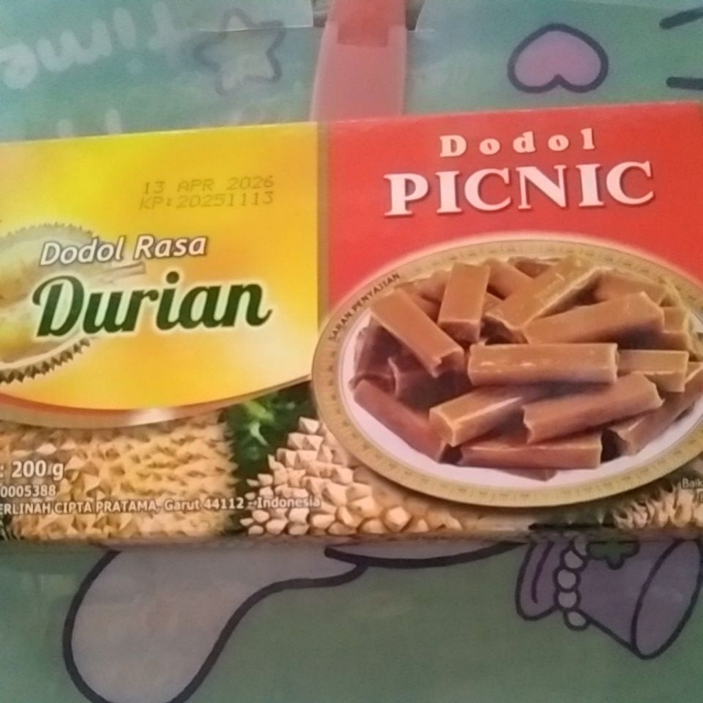 dodol picnic rasa durian