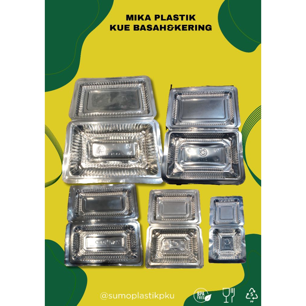 Mika plastik kue basah atau kering uk. 2A / 3A / 4A / 5A / 6A