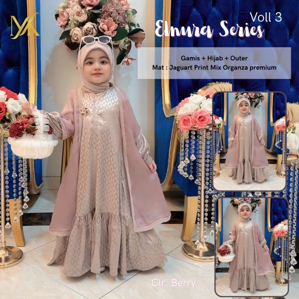 mauma elnura kids set hijab