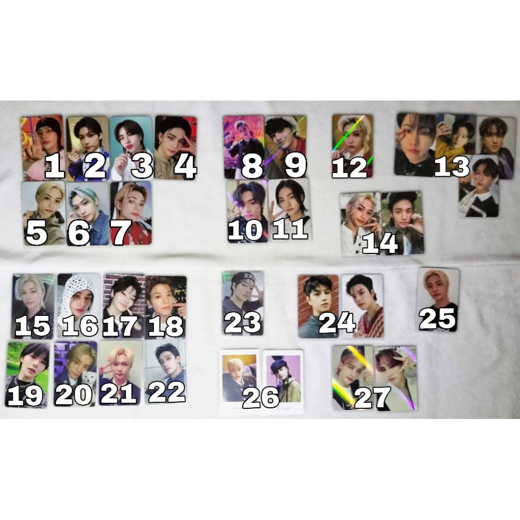 Official Stray kids Skz PC Photocard Bangchan Lee Know Changbin Hyunjin Han Seungmin Felix IN swkr d