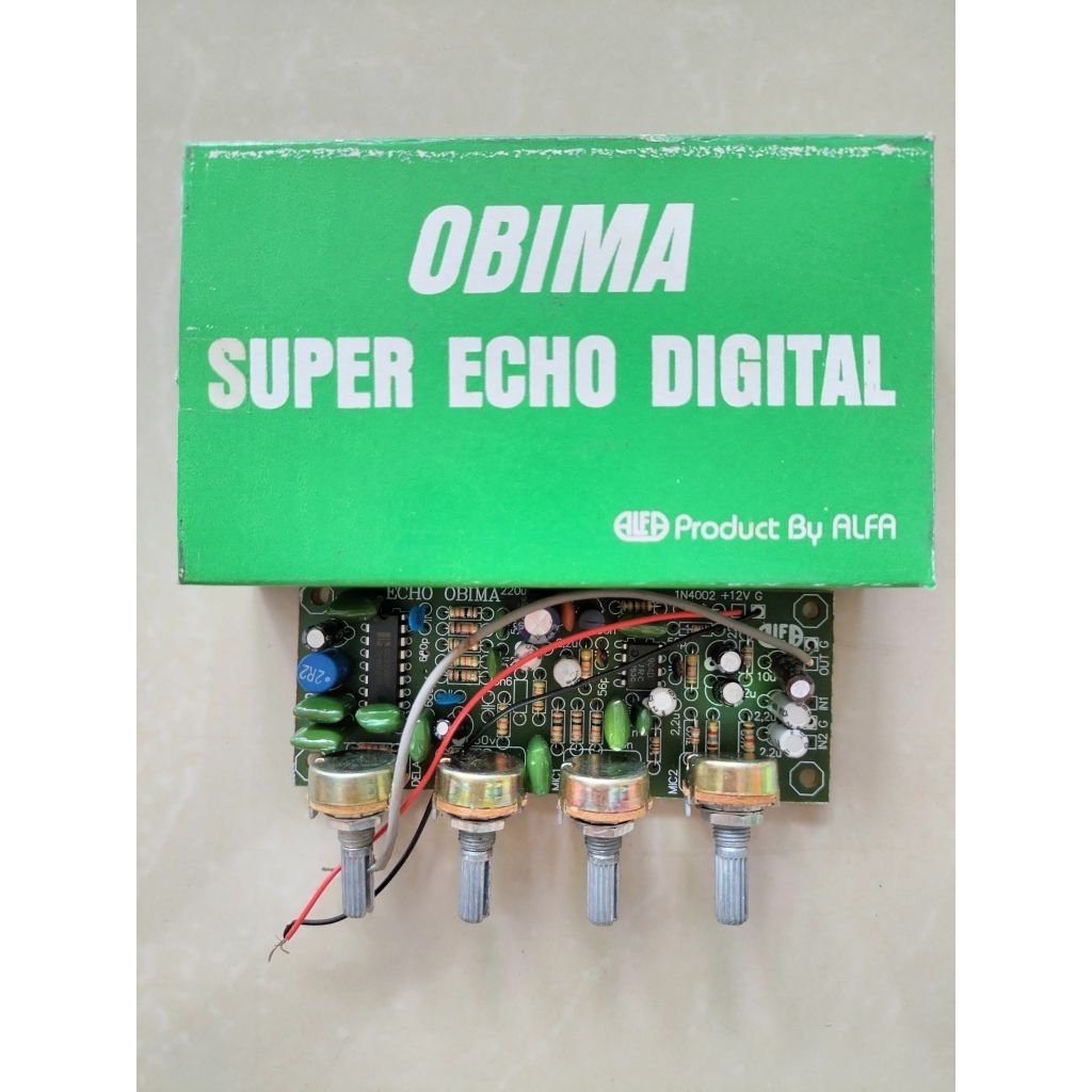 Kit Super Echo Digital OBIMA ALFA - Efek Gema Vokal Mixer 4 Potensio