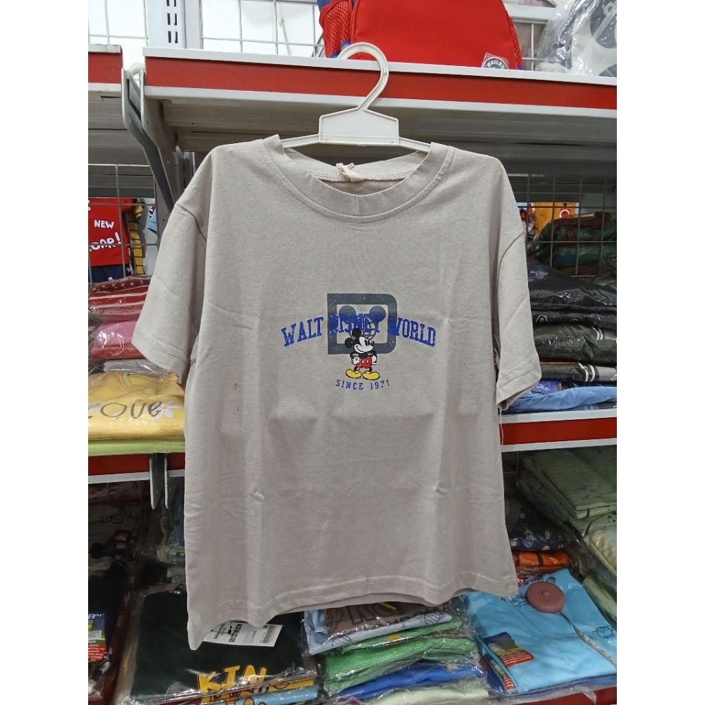 Atasan Kaos Anak Import Walt Disney World Size 9 (3-6th)