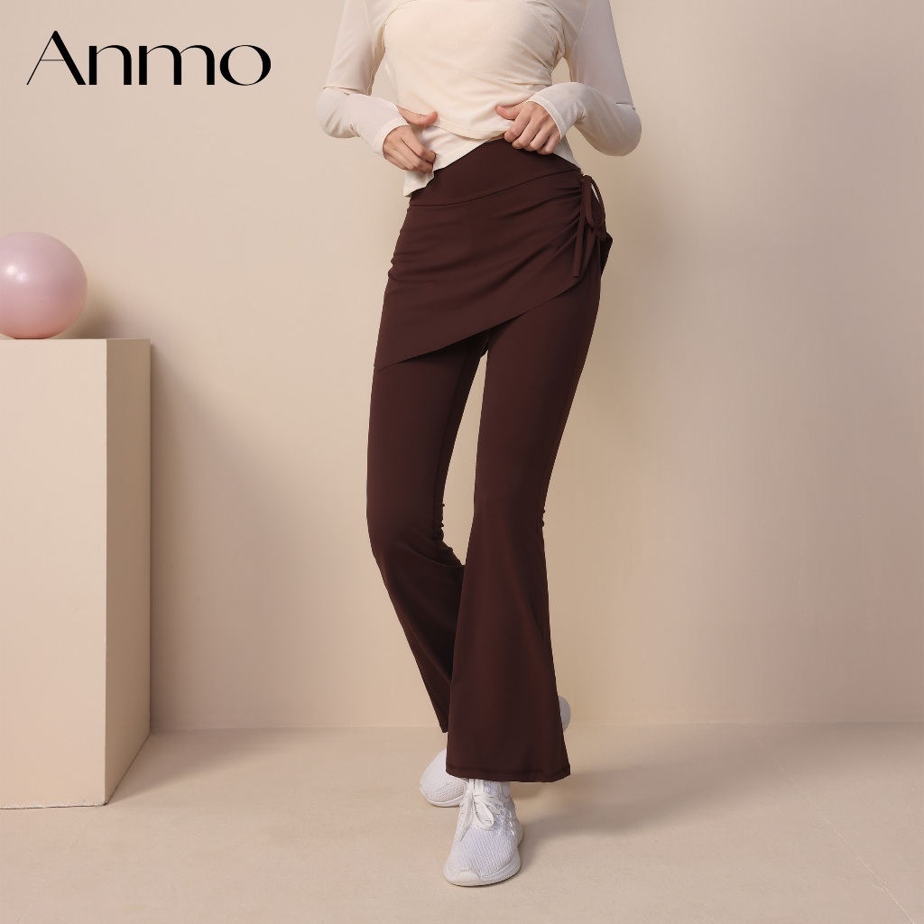 ANMO-Celana rok Yoga  2-in-1 celana running sports ,celana fitnes  Anti eksposure