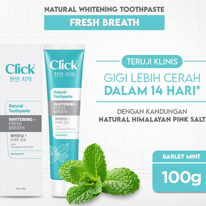 Click Natural Toothpaste Whitening + Fresh Breath