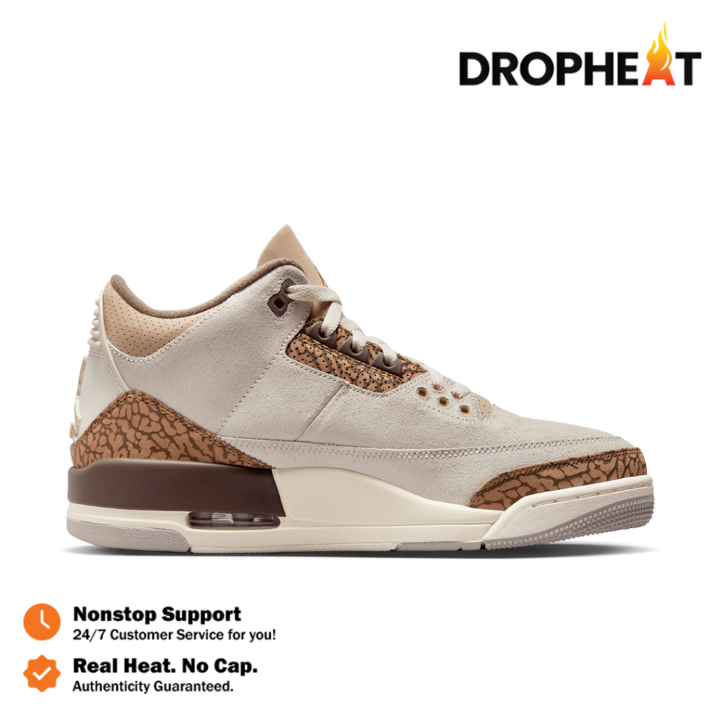 Nike Air Jordan 3 Retro Palomino Orewood Brown Cream Black Authentic