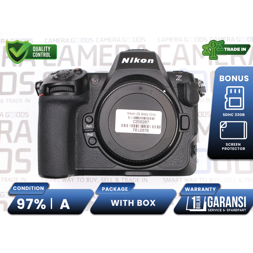 Kamera Nikon Z8 Mirrorless Full Frame Body Only Second Bekas Grade A / Nikon Z 8 - C250287