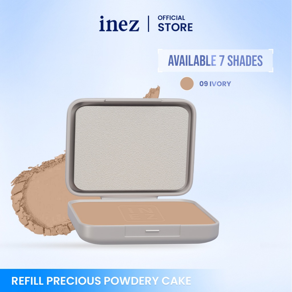 Inez - Refill Precious Powdery Cake /PPC / Two Way Cake /Pressed Powder/ Bedak Padat / Isi Ulang Bed