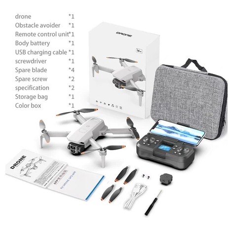 Drone L106 GPS 8K 5G Kamera Jarak Jauh Brushless Obstacle Avoidance Optical Flow New