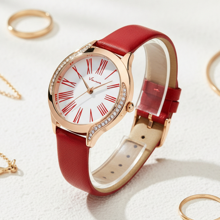 VIANOVA Watch- Jam Tangan Wanita Kecil Original Anti Air 1228 Standard Jepang Jam Tangan Cewek