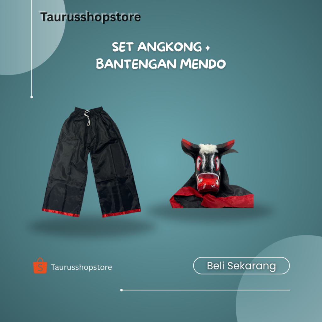 TSS Set Angkong dan Bantengan Kayu Mainan Anak Tradisional