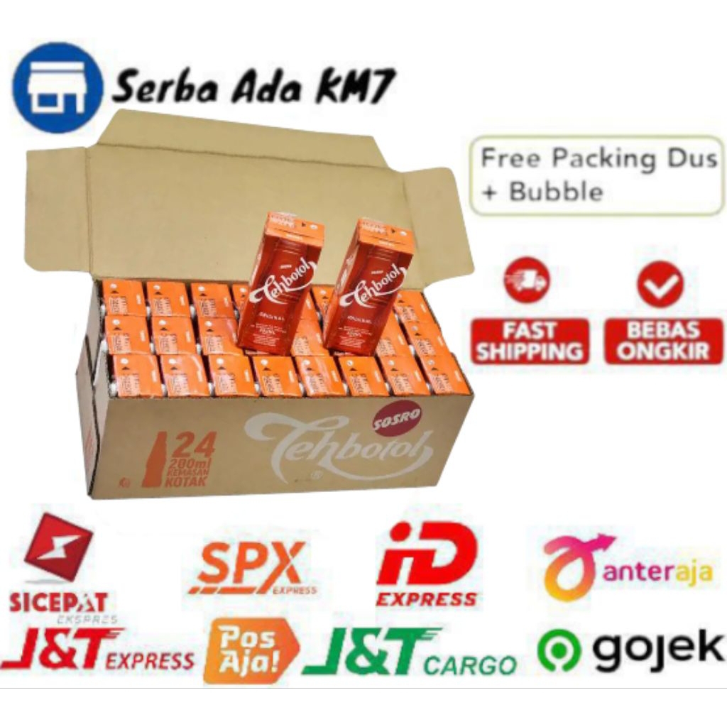 TEH BOTO SOSRO 200 ML KEMASAN KOTAK 1 DUS ISI 24 PCS