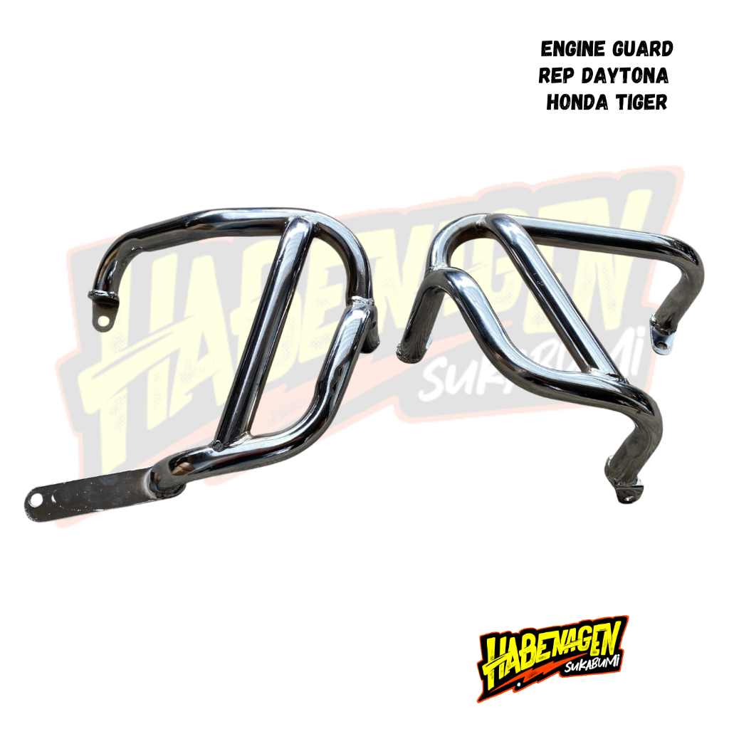 Engine Guard Crash Bar Crashbar Pelindung Mesin Honda Tiger 2000 Lawas Lama Revo Rep Daytona