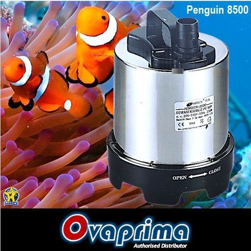 Resun Penguin-8500 Pompa Air Aquarium/Kolam Stainless Steel + Nozel Air Mancur Penguin8500