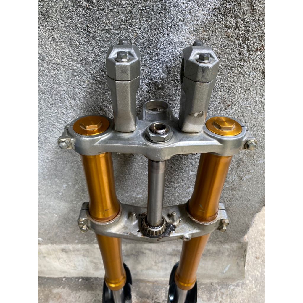 Shock depan KLX BF SE Original Copotan Motor Shockbreaker USD KLX BF Gold