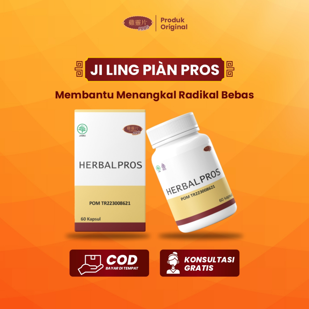 Ji Ling Pian Herbal Prostat BPOM Halal 100%