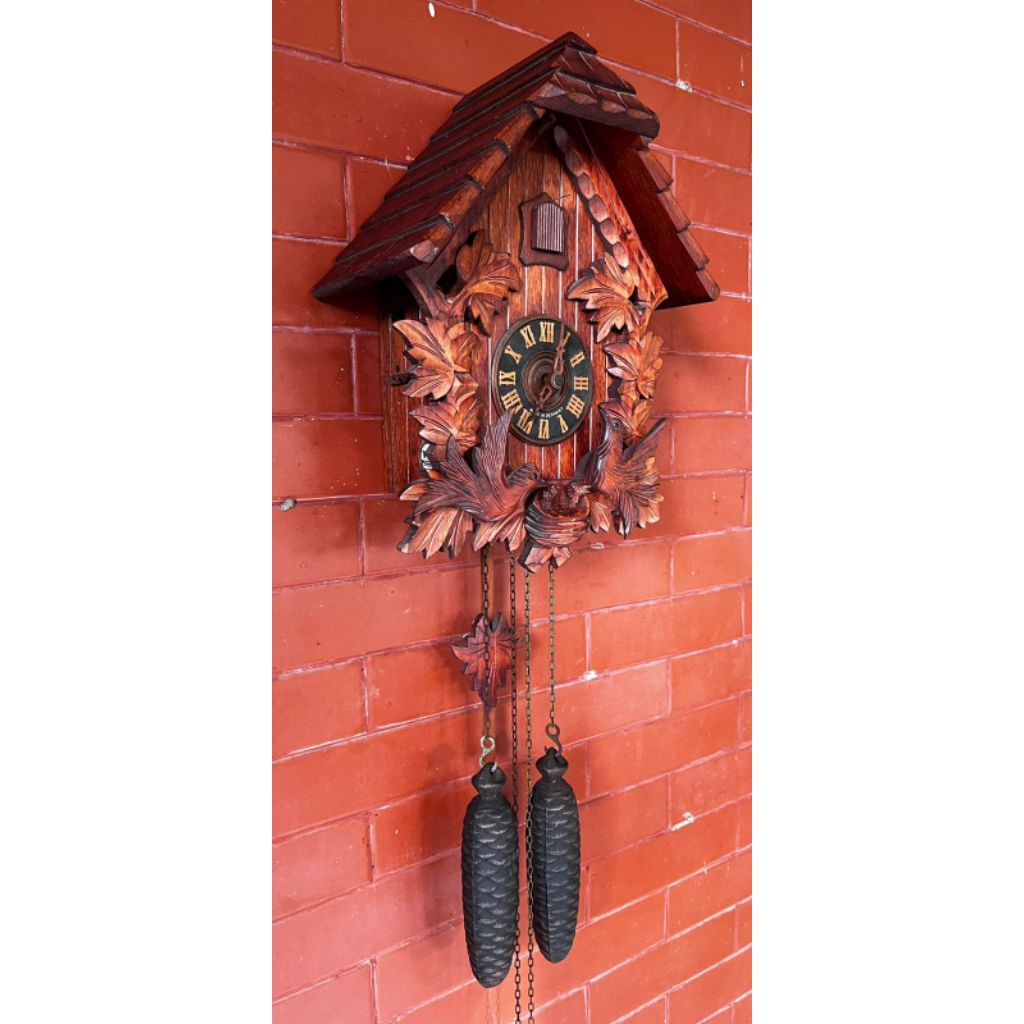 Jam kuno antik kikuk mingguan kerek mingguan germany