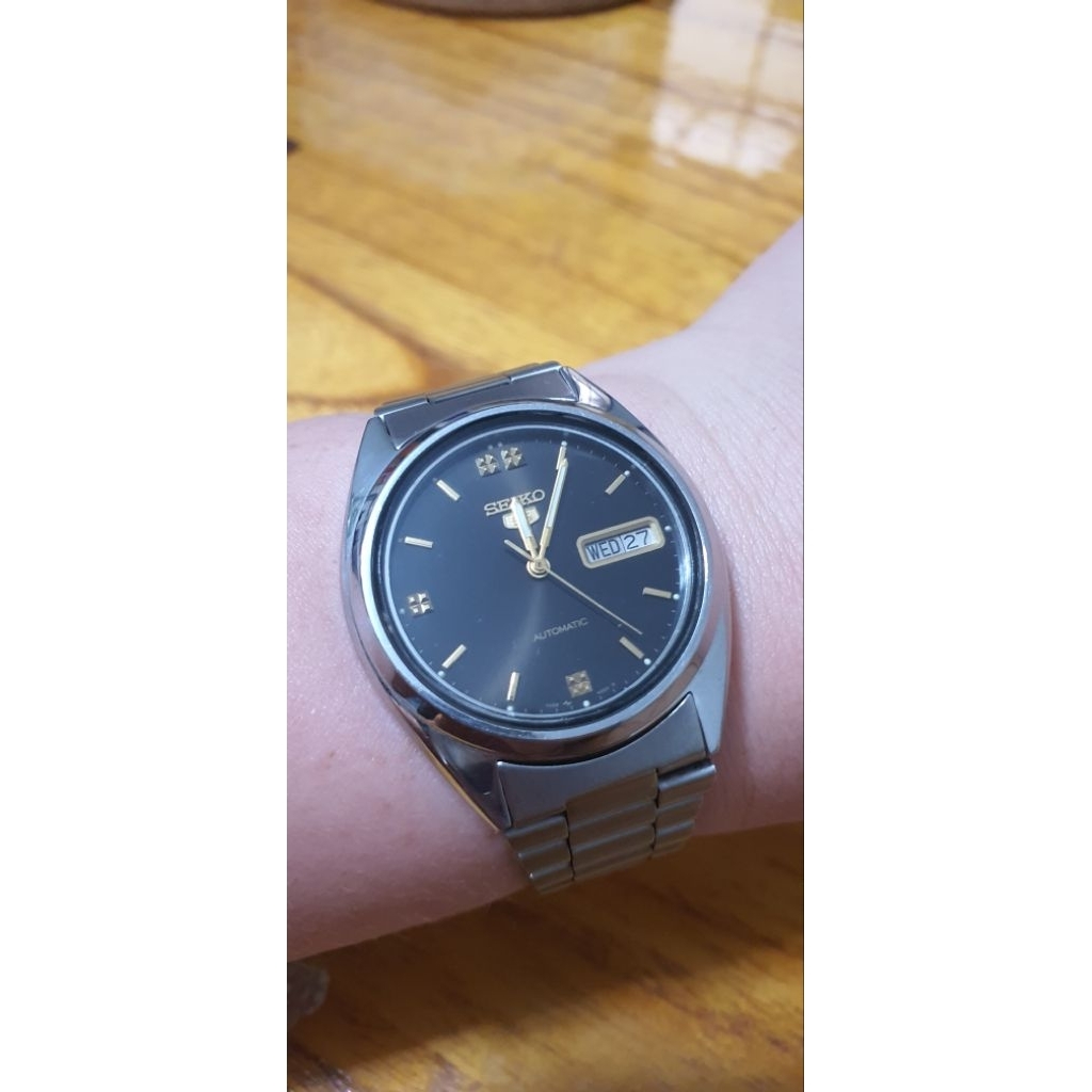 Preloved Seiko 5 Man Vintage Automatic 7009-3040  , dia 37mm , All part Original Seiko , Jam Tangan 