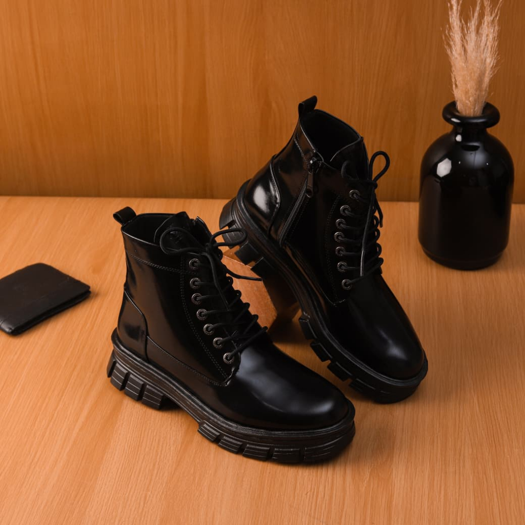 sepatu boot wanita sepatu boot cewe sepatu boot drakor sepatu boot wanita kulit sapi asli sepatu boo