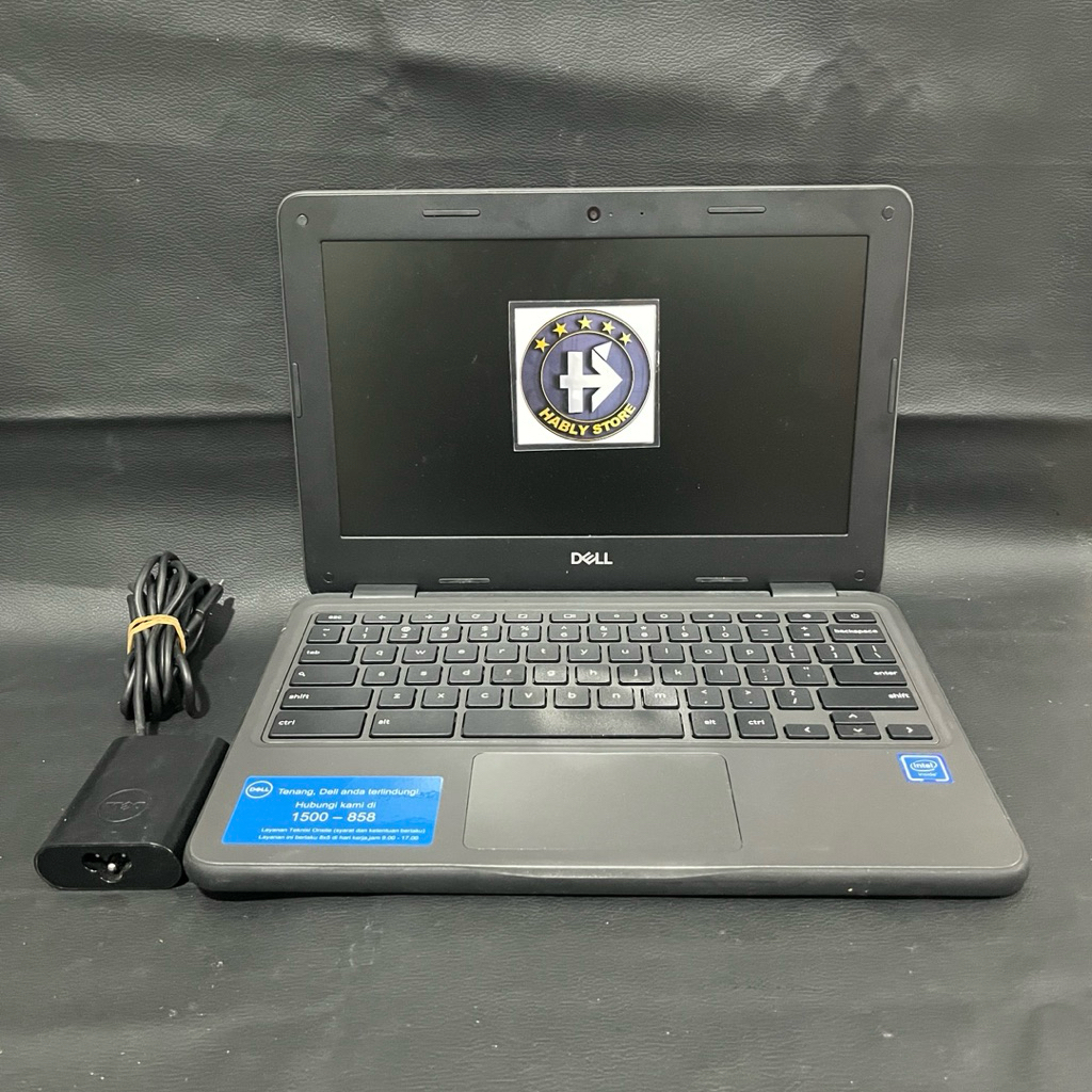 LAPTOP DELL CHROMEBOOK CELERON N2840 4GB 12INCH SECOND BERGARANSI