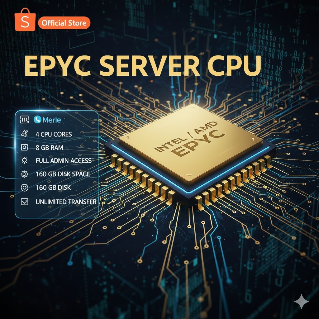 RDP/VPS 4CPU 8GB – Fast Performance | Full Admin | Bergaransi