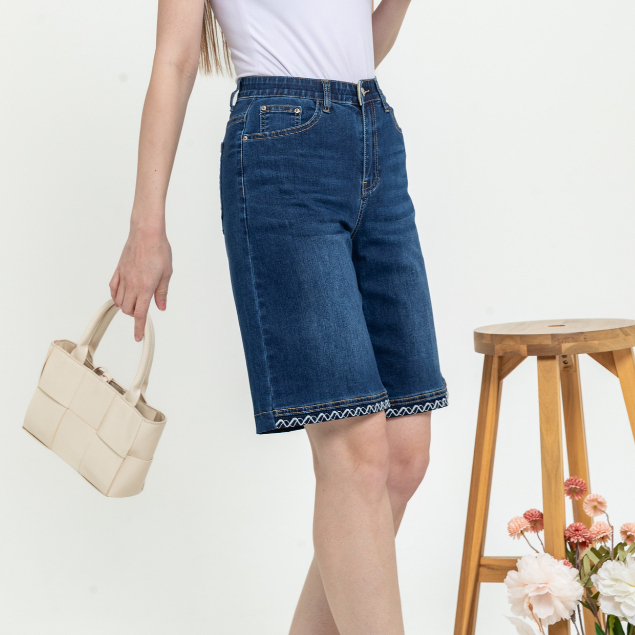 2023 Jeans - Celana Wanita Jeans Kulot S418 (JS)