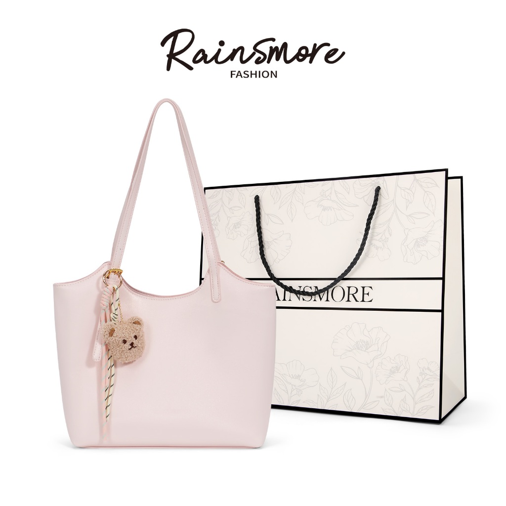 Tas Kerja Wanita – RAINSMORE Model Bahu Minimalis, Desain Unik & Mewah, Kapasitas Besar, Gantungan B