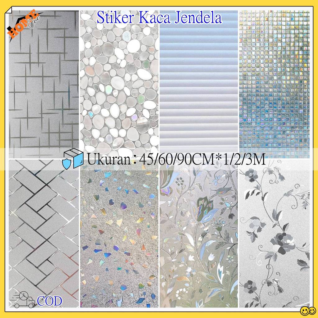 Stiker Kaca Jendela L60cm*P300cm/Stiker Kaca Premium Hologram Sunblast/MewahStiker Kaca Film Rumah/S