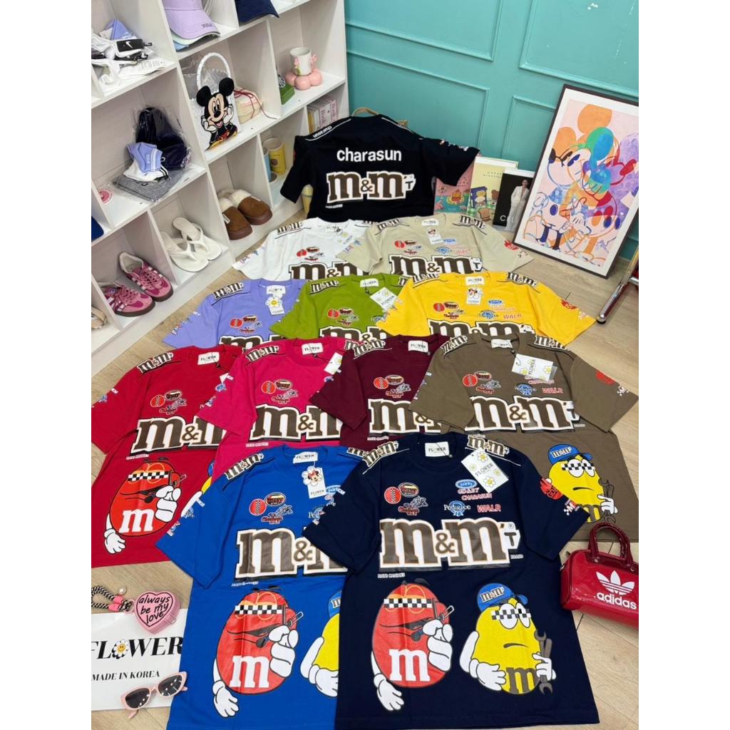 Hanolshop Kaos Import FLOWER Motif Mchasun - Lengan Pendek & Panjang - Kaos  Oversize Import Bangkok